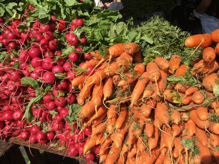 radishes and carrots