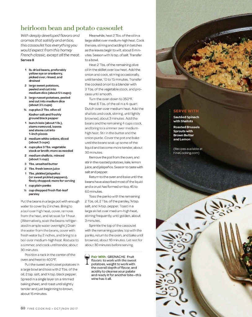 Heirloom Bean & Potato Cassoulet