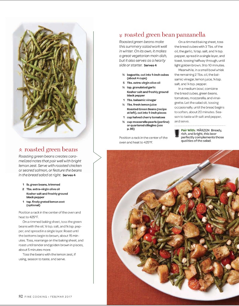 Roasted Green Bean Panzanella